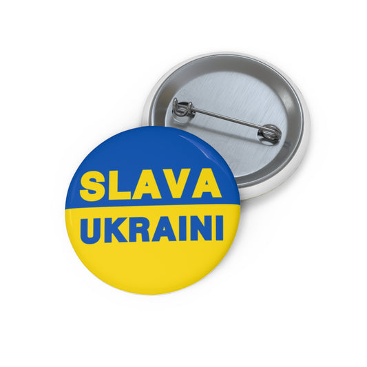 SLAVA UKRAINI | Pin Buttons (Flag)