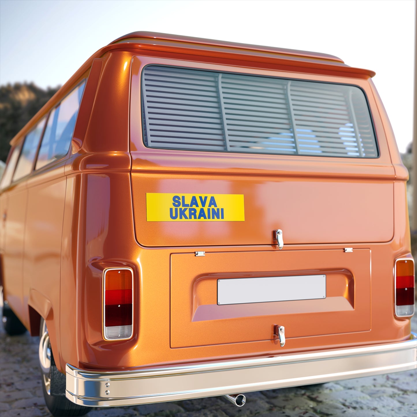 SLAVA UKRAINI | Bumper Sticker (Yellow)