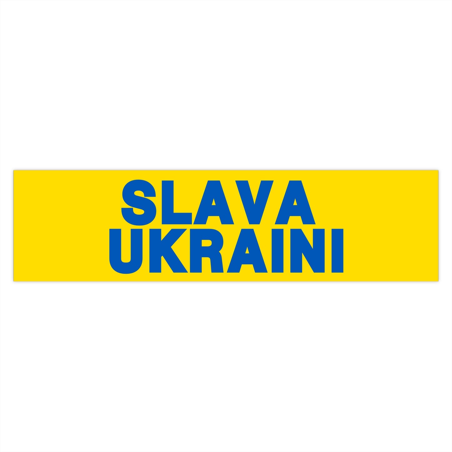 SLAVA UKRAINI | Bumper Sticker (Yellow)