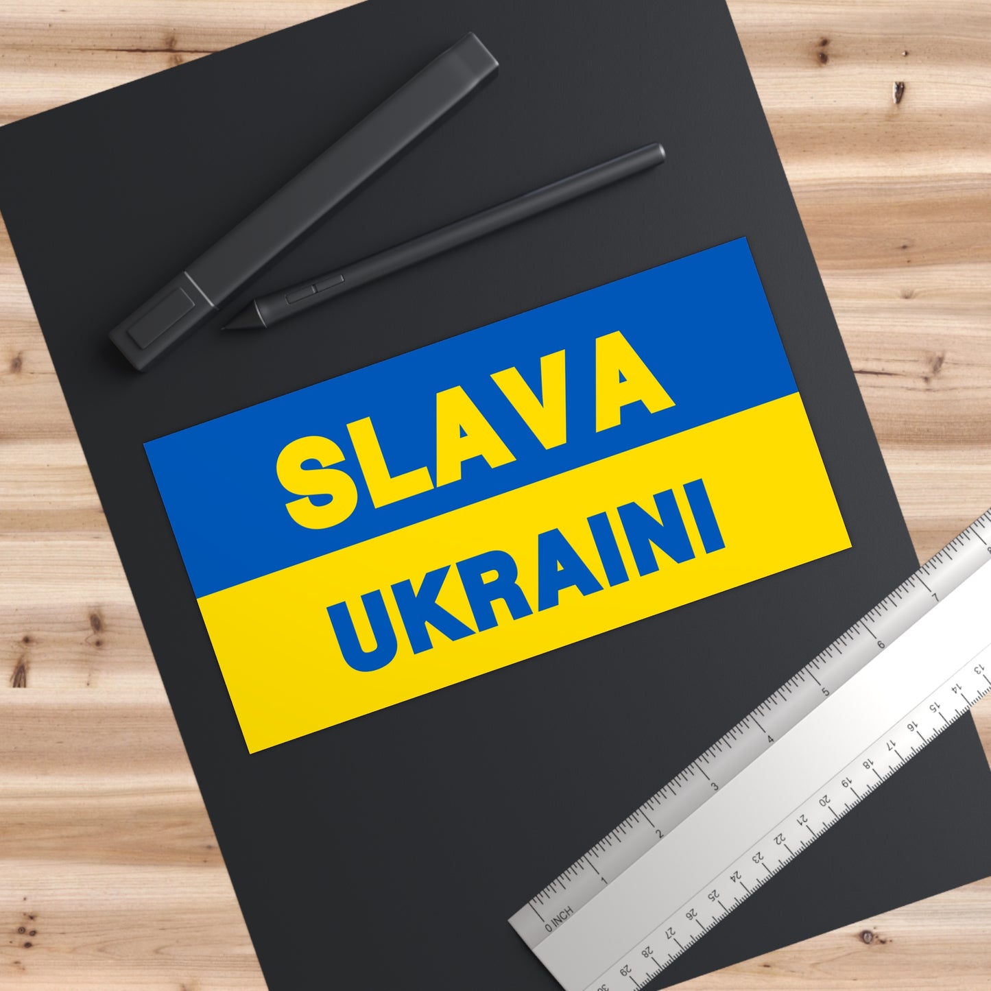 SLAVA UKRAINI | Bumper Sticker (Flag)