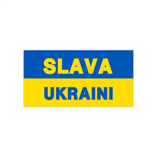 SLAVA UKRAINI | Bumper Sticker (Flag)