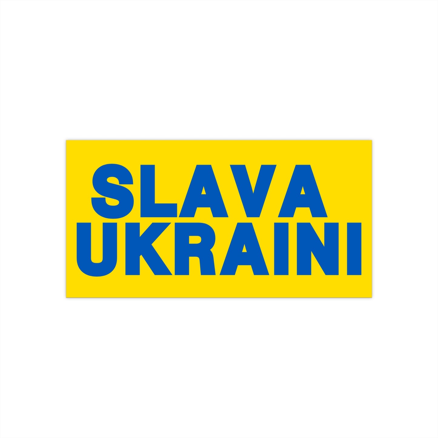 SLAVA UKRAINI | Bumper Sticker (Yellow)