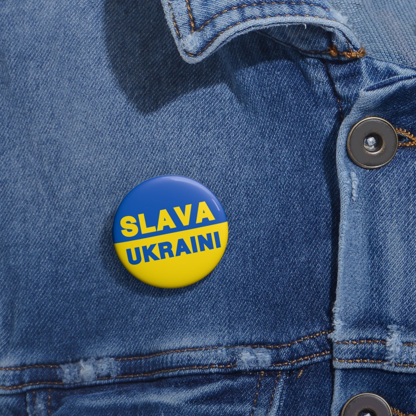 SLAVA UKRAINI | Pin Buttons (Flag)