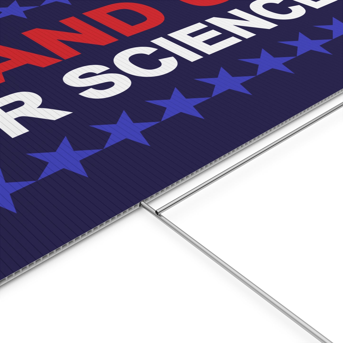 STAND UP FOR SCIENCE | Plastic Yard Sign