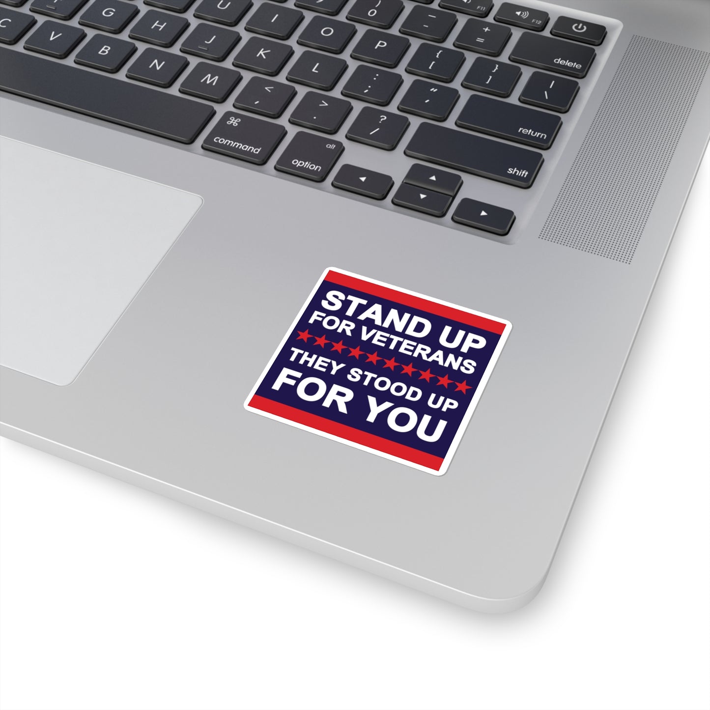 STAND UP FOR VETERANS | Square Stickers